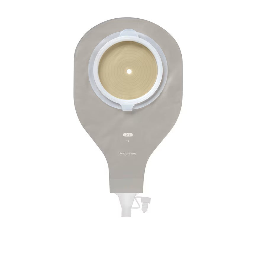SenSura® Mio Post op Ostomy bag - 1 piece - window & outlet -100 mm transparent - 5/box - Healium.me