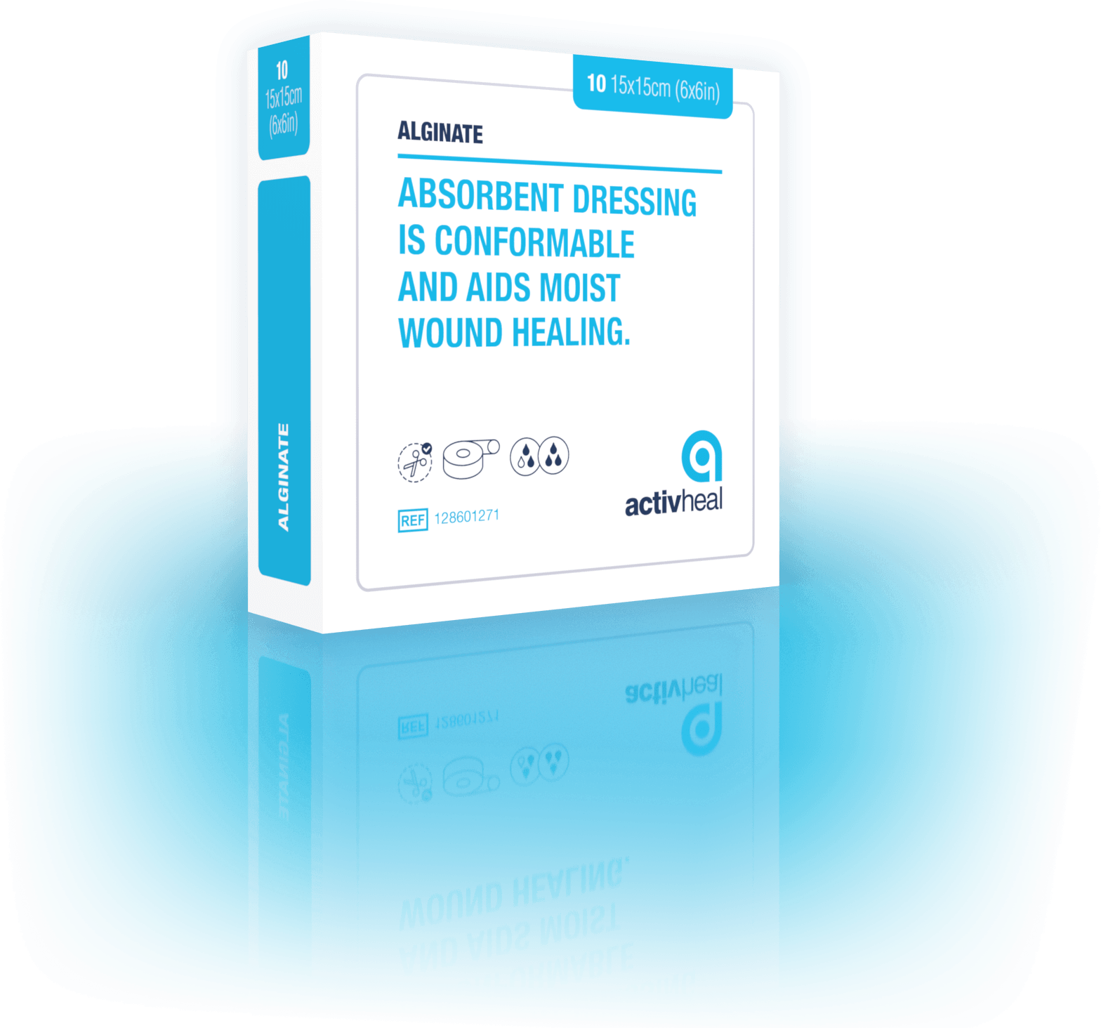 ActivHeal Alginate 10x10cm - 10/Box - Healium.me