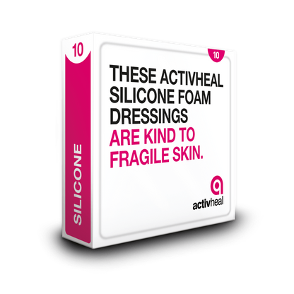 ActivHeal Silicone Foam - 10/Box - Healium.me
