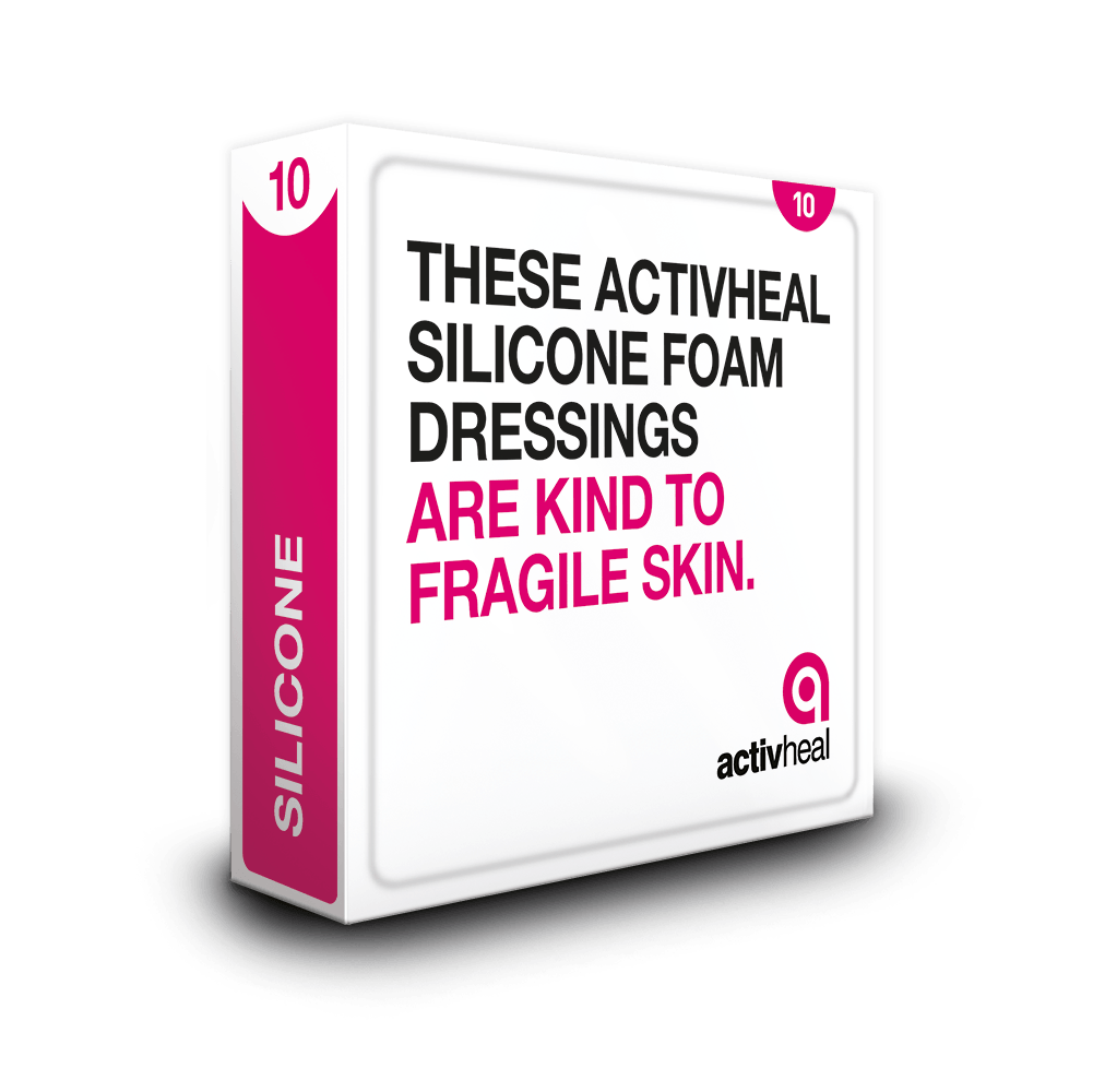 ActivHeal Silicone Wound Contact Layer - 10/Box - Healium.me